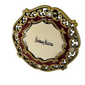 Jay Strongwater Neiman Marcus Ornate‎ Round Photo Frame Rhinestone 2.5 1/3"
